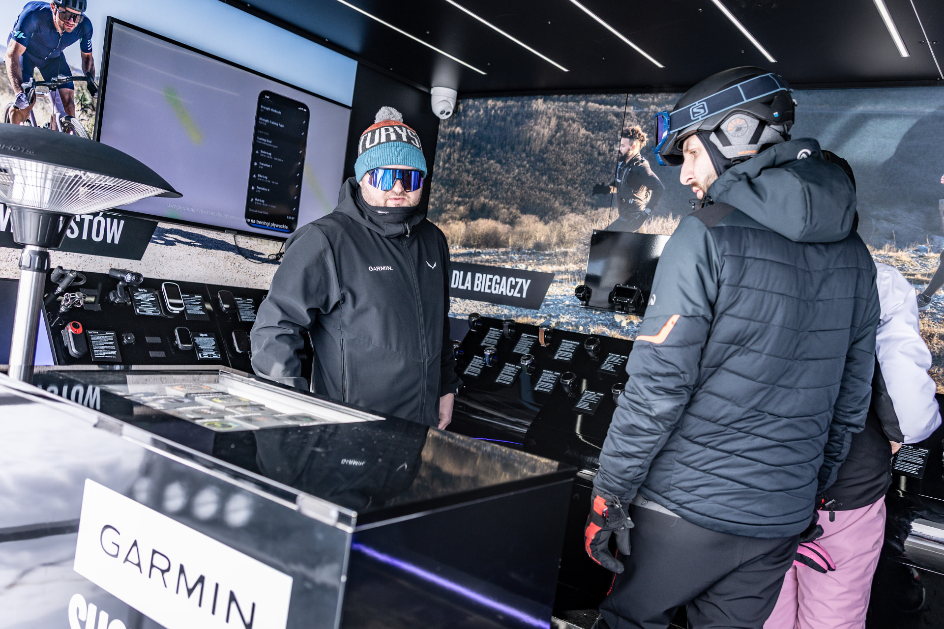 Stanowisko Garmin w miasteczku EXPO